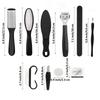 Набор для педикюра 10 в 1 Пилинг и отшелушивание мозолей Щетка для пилинга ног из нержавеющей стали Двусторонняя педальная пемза для ухода за ногами