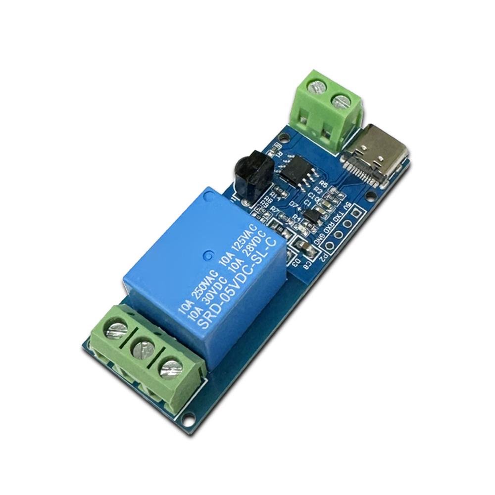 Модуль реле WiFi 1-канальный Type-c 1V Беспроводной умный дом Дистанционное управление Переключатель Аксессуары для блока питания
