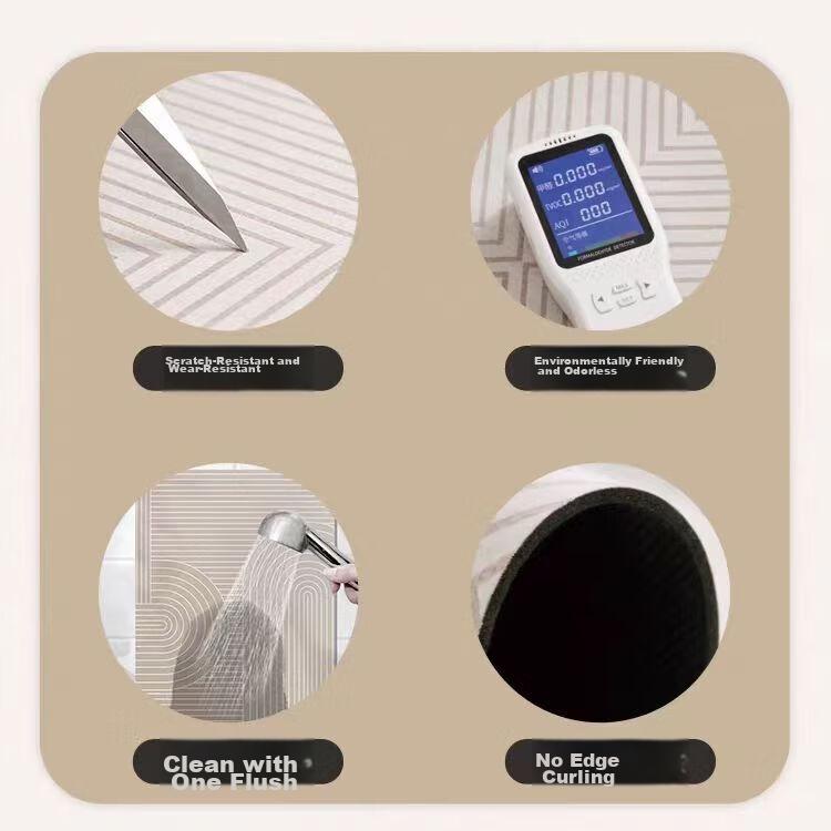 Qimian Absorbent Bathroom Mat, Dirt-Resistant Non-Slip Cuttable, Lingganshengxiang, 80*50cm