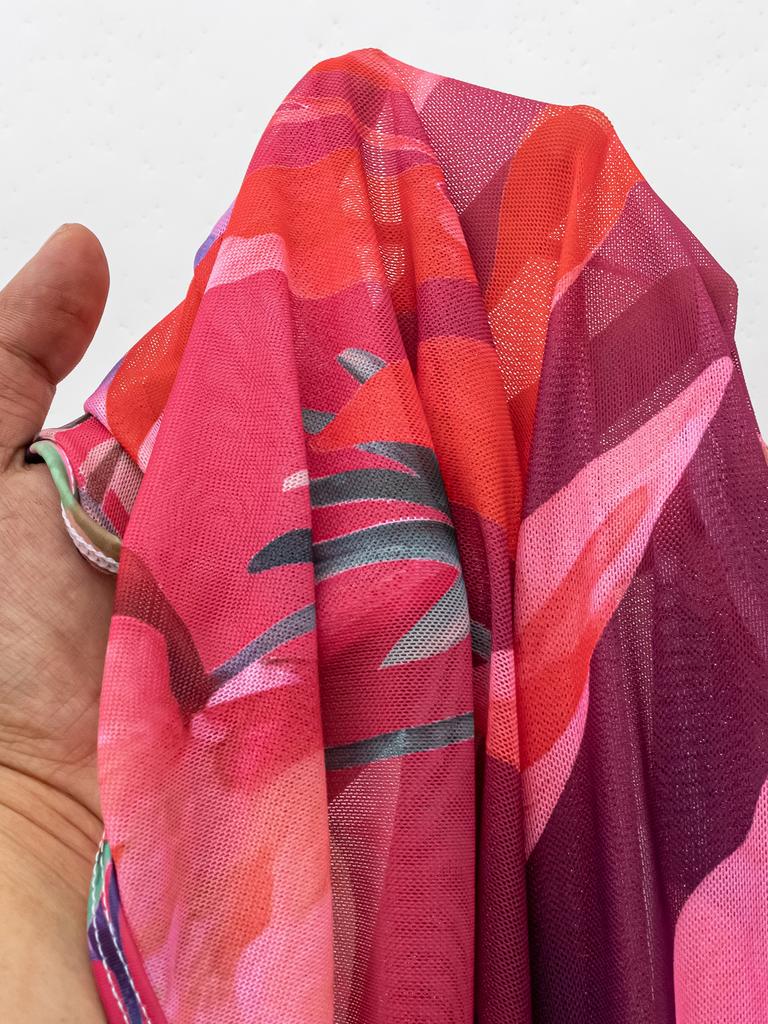 Женский бикини с треугольной чашкой и цветочным принтом, сексуальный купальник на бретельках, купальник из трех частей