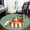 1pc Puppy Present Office Round Rug, Non-slip, Soft and Durable Office Rug for Interior Decoration, Perfect for Office, Beautiful Decoration yy26031201