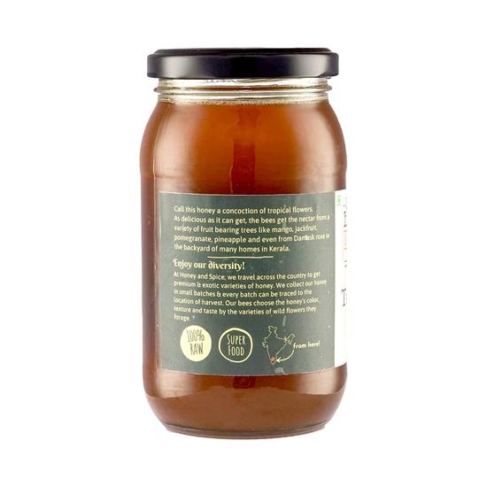 Honey and Spice Tropical Blossom Honey (500g) | 100% Raw Natural Honey | Unblended and Unpasteurized | Natural and Original