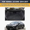 Изготовленный на заказ высококачественный коврик в багажник автомобиля для Honda Accord 9-го поколения 2014-2017 годов, грязезащитный, прочный, кожаный ковер, защитная накладка