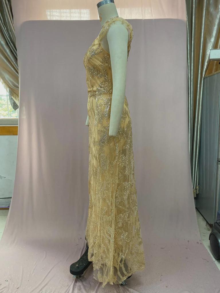 2025 European & American Retro Elegant Women's Autumn Palace Evening Dress with Large Swing