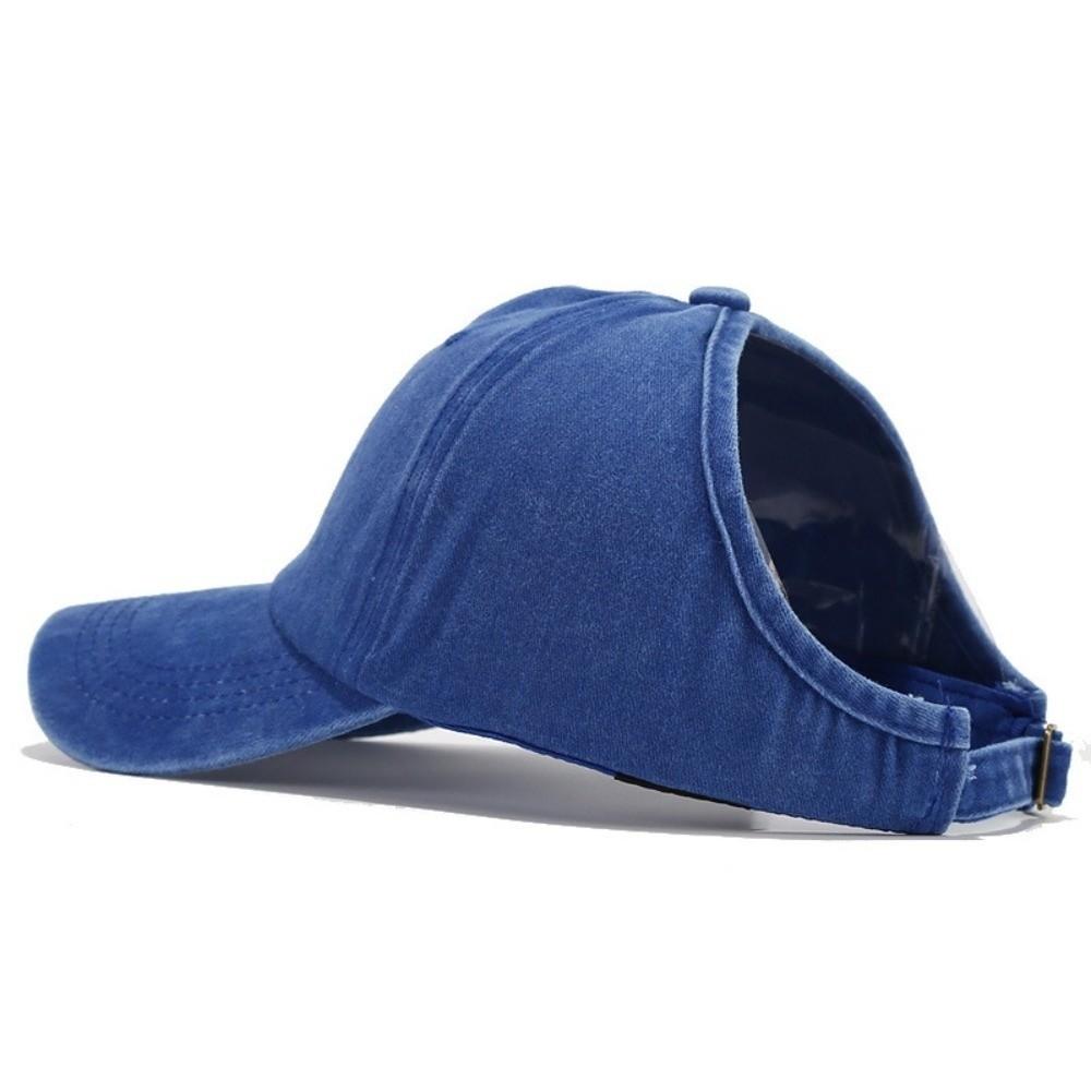 Hip Hop Empty Top Hat Solid Color Sun Protection Peaked Hat Vintage Washed Baseball Cap Outdoor