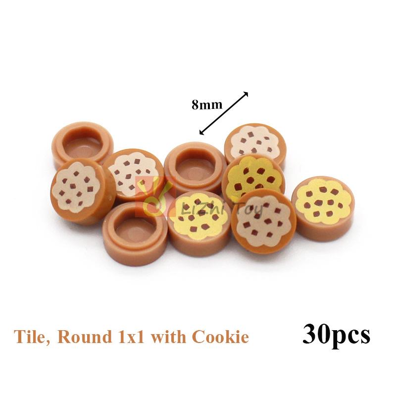 MOC Городские уличные фигурки Вид Печать Еда Десерт Традиционная китайская кухня Строительные блоки Монитор Глаза Кирпичики Напечатанные игрушки