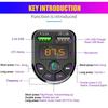 Bluetooth-compatible 5.0 FM Transmitter Car Kit MP3 Modulator Player Wireless Handsfree Audio Receiver Dual USB