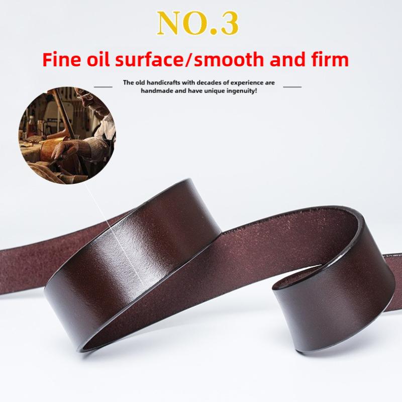 Simple and Fashionable Adult Belt Zinc Alloy Lion Head Diamond Plate Belt Whole Cowhide Four-season Retro Belt