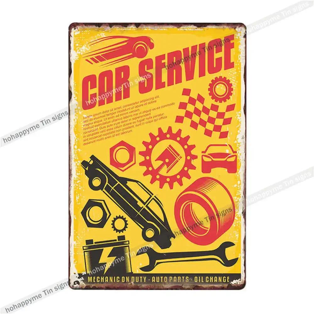 Винтажная металлическая табличка CAR WASH Идеальный декор для автозаправки Гаража Клуба Дома Прочный жестяной знак Художественная роспись Размер x см
