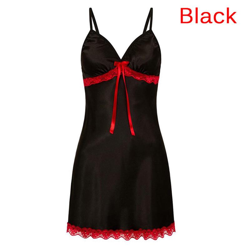 Женское кружевное нижнее белье с бантом, ночная рубашка Babydoll, ночное платье размера плюс, ослепительное