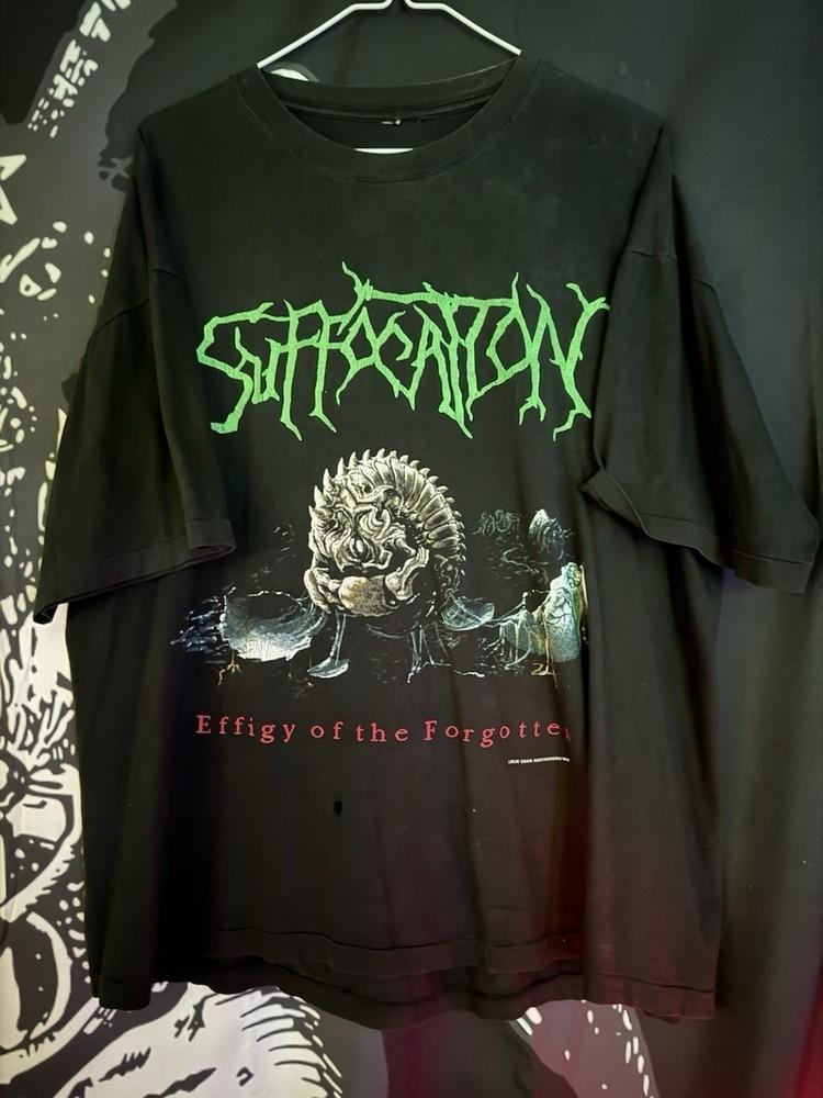 Винтажная 1992 года Suffocation Effigy Of The Forgotten Collection Унисекс Все размеры B07. Футболка Unisex