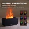Mini Humidifier Simulation Flame Colorful Atmosphere Light Home Bedroom Office Diffuser No Water Power Protection Can Be Timed