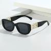 European and American women's small box fashionable retro sunglasses trendy and versatile summer sun shading and sun protection,