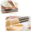 Reusable Stainless Steel Rolling Pin, Silvery Color Washable Dough Roller For Making Dumpling