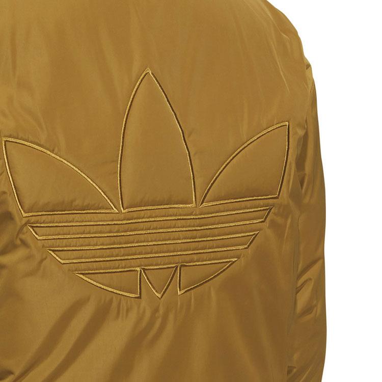 Adidas Двусторонний пуховик Originals 530 с вышитым логотипом, женская верхняя одежда цвета хаки IU4836