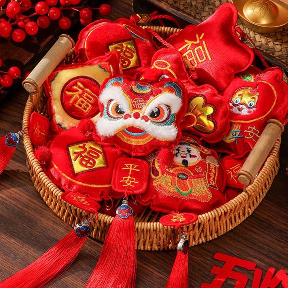Felt Year Of The Snake Pendant Red Chinese Lucky Ornament Spring Festival Tassel Pendant Party