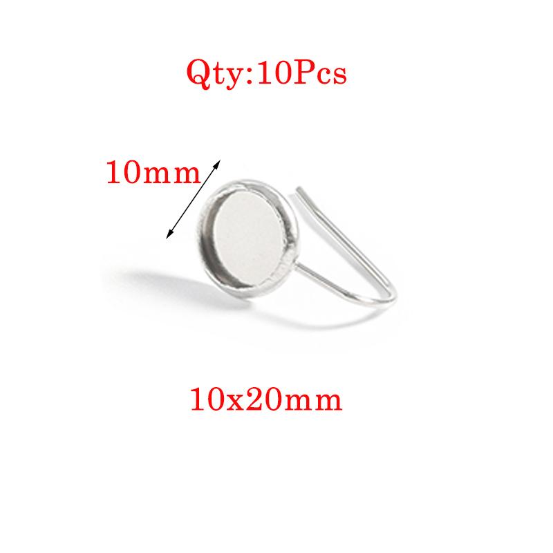 Stainless Steel Earrings Hook For Jewelry Making Hypoallergenic Women Dangle Cross Earring Clasps Fittings Diy Finding