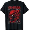 Dark Gothic Black and Red Skull Emo Y2K Grunge Streetwear T-Shirt