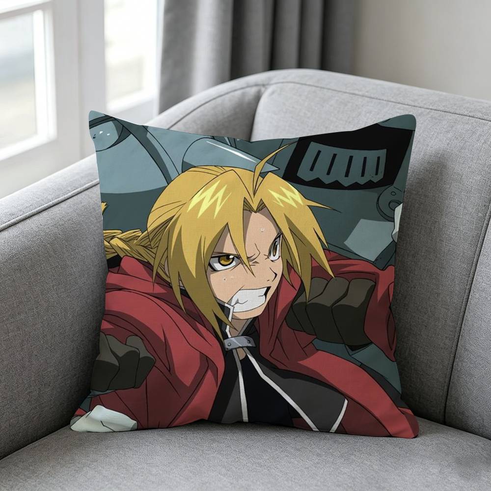 Anime Fullmetall Alchemist Brotherhood Pillow cover gift High definition digital printingSurprise  vivid pattern Household