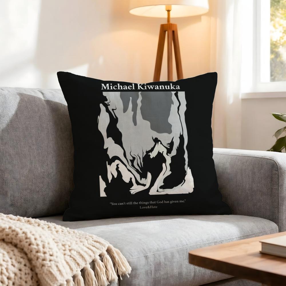 Singer Michael Kiwanuka Cushion Cover 1Pcs Decorative Covers Soft Cushion Case For Sofa Couch Decor 40X40 45X45 Pillowcases