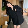 Черный пиджак женский весна и осень новый свободный повседневный костюм