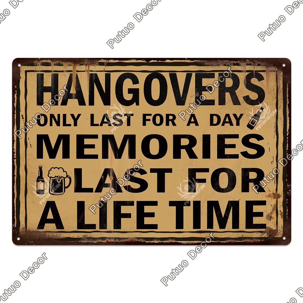 Mfoever Tin Decor Funny Beer Tin Sign Plaque Metal Plate Vintage Iron Poster Wall Art Painting for Pub Club Man Cave Bar Decoration