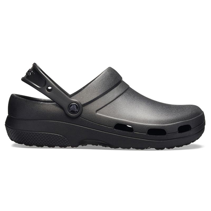 Crocs Specialist II Clog PU Comfortable Easy To Clean Toe Hole Shoes Unisex Same Black
