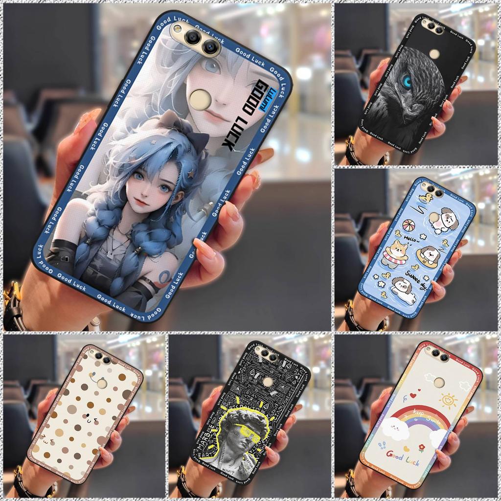 Fashion Design Soft Case Phone Case For Huawei Honor 7X/Mate SE Shockproof Full Wrap Back Cover Cartoon Protective Cover