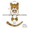 Tiger Costume Headband Set - 3D Animal Performance Hairband for Halloween