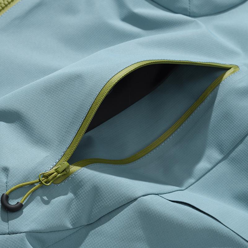 Мужская и женская повседневная куртка для активного отдыха, для пеших прогулок, ветрозащитная, водонепроницаемая, с капюшоном, тонкое пальто