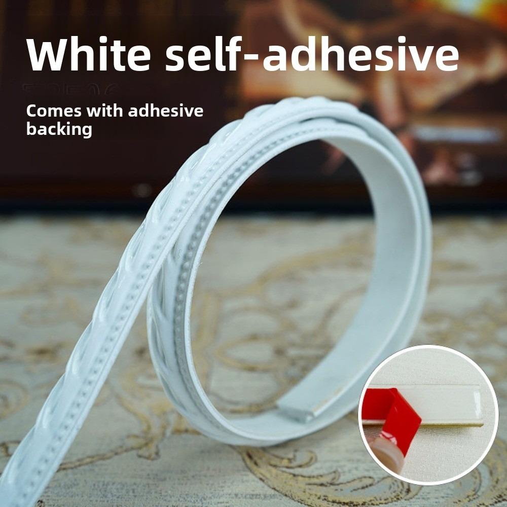 1мx12мм Декоративная линия для стен Самоклеящаяся Имитация тиснения Потолочный плинтус Водонепроницаемая 3D Декоративная отделка для дома