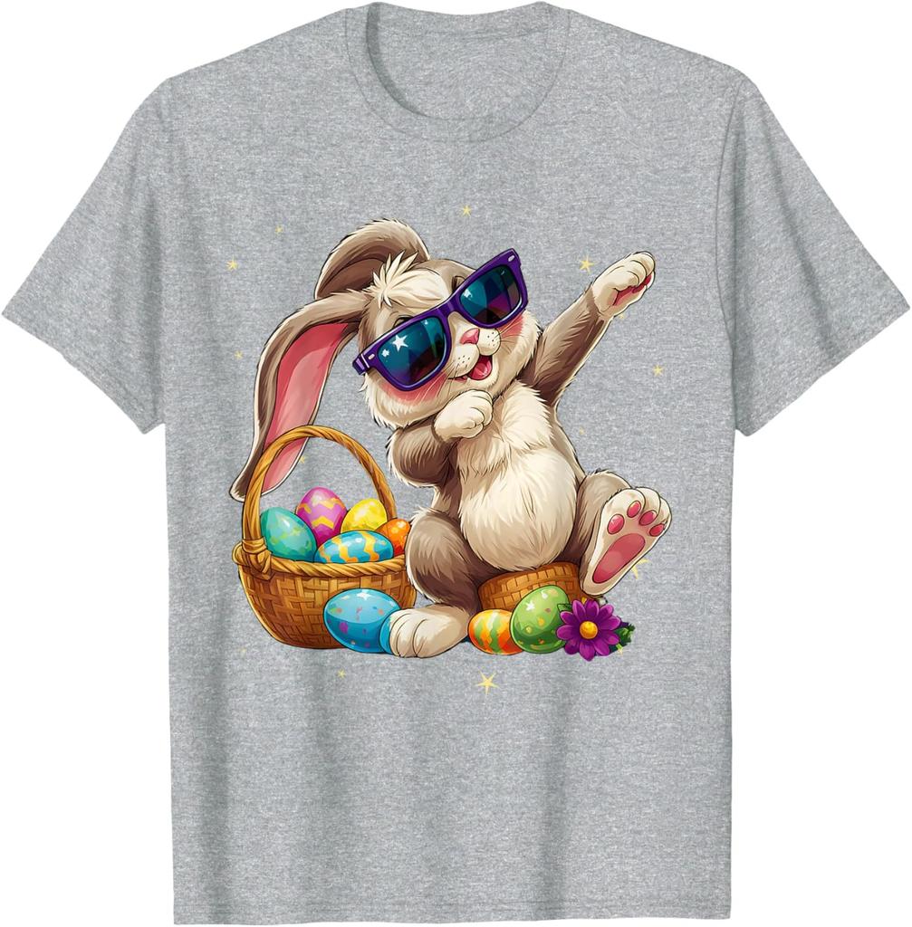 Funny Dabbing Bunny Easter Happy Easter Design Unisex T-Shirt