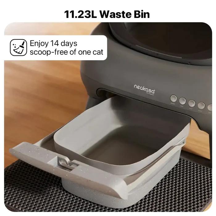 Neakasa M1 Neabot Open Top Self-Cleaning Cat Litter Box, Full Odor Isolation & Safety Sensor, Hands-Free Pet Toilet for All Cats