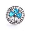 Кнопки-кнопки Clover LOVE Flower Crystal 20 мм из металла для браслета XH5145