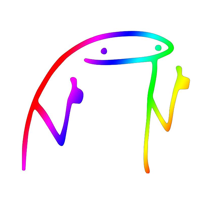 Stick Man Thumbs Up Meme Series Car Decal Automotive Die-Cut Vinyl Sticker