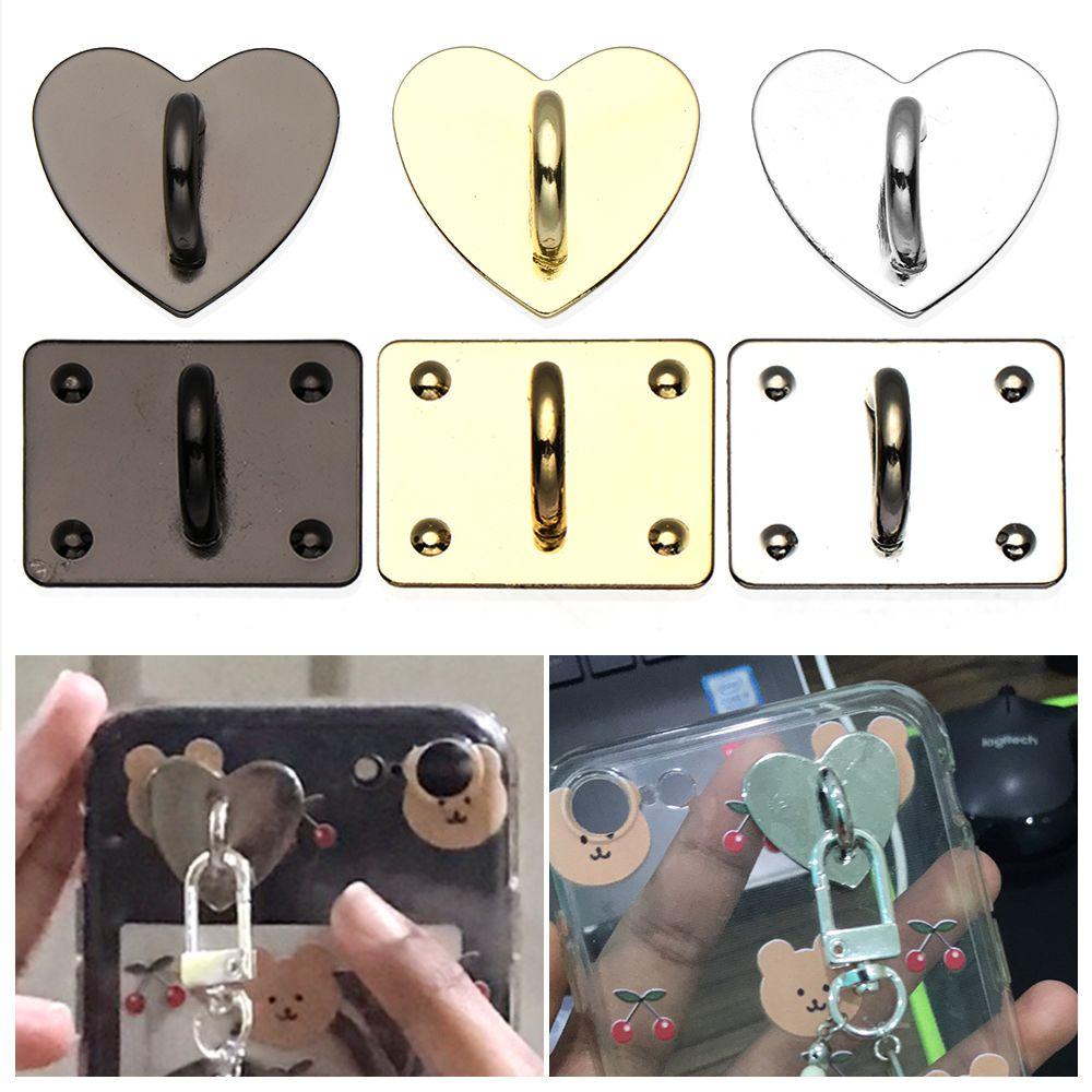 Phone Accessories Heart Shape Buckle Metal Buckle DIY Pendant Phone Hooks Mobile Phone Holders