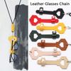 Шейный ремешок, веревка, кожаная цепочка для очков, ПУ кожа, зажим для очков, форма ключа, футляр для солнцезащитных очков для мужчин и женщин