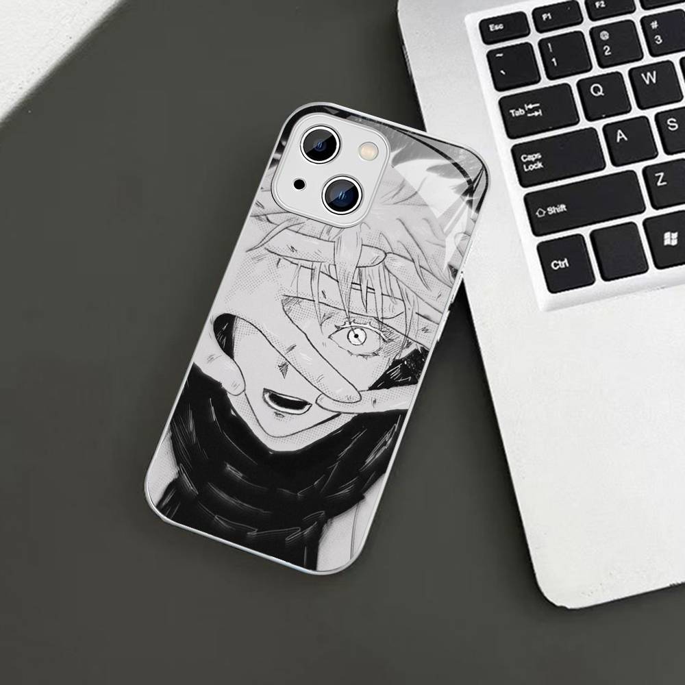 Горячая Распродажа Закаленное Стекло Годжо Сатору Для Iphone 14 13 12 11 Pro Mini XS MAX 14Plus X XS XR Чехлы