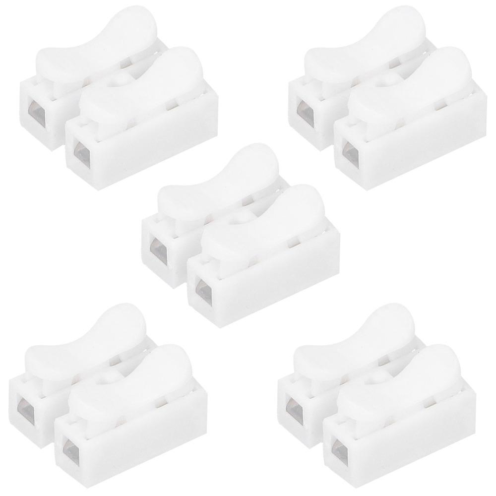 200PCS 250V CH-2 Connectors 10A Quick Connector Cable Clamp For Industrial Electrical Motors Wiring