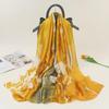"2021 Spring/Summer Women's Printed High-end Imitation Silk Scarf and Shawl Gift"