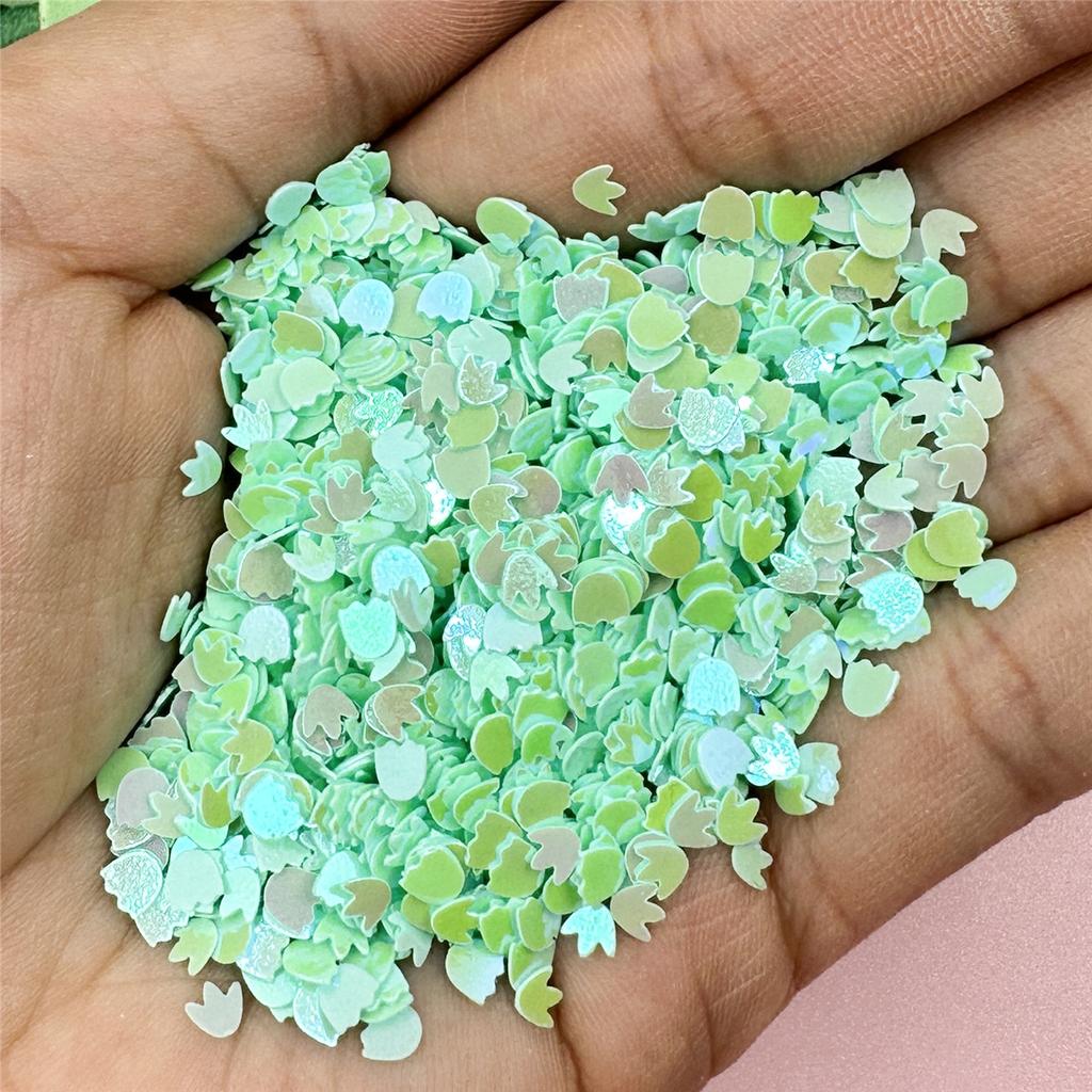 Hanmade Hollow Out Cute PVC Sequins Fashion 1000Pcs Resin Sequins Little Feet with 3.3*3.2mm DIY Acrylic Decorative Sequins