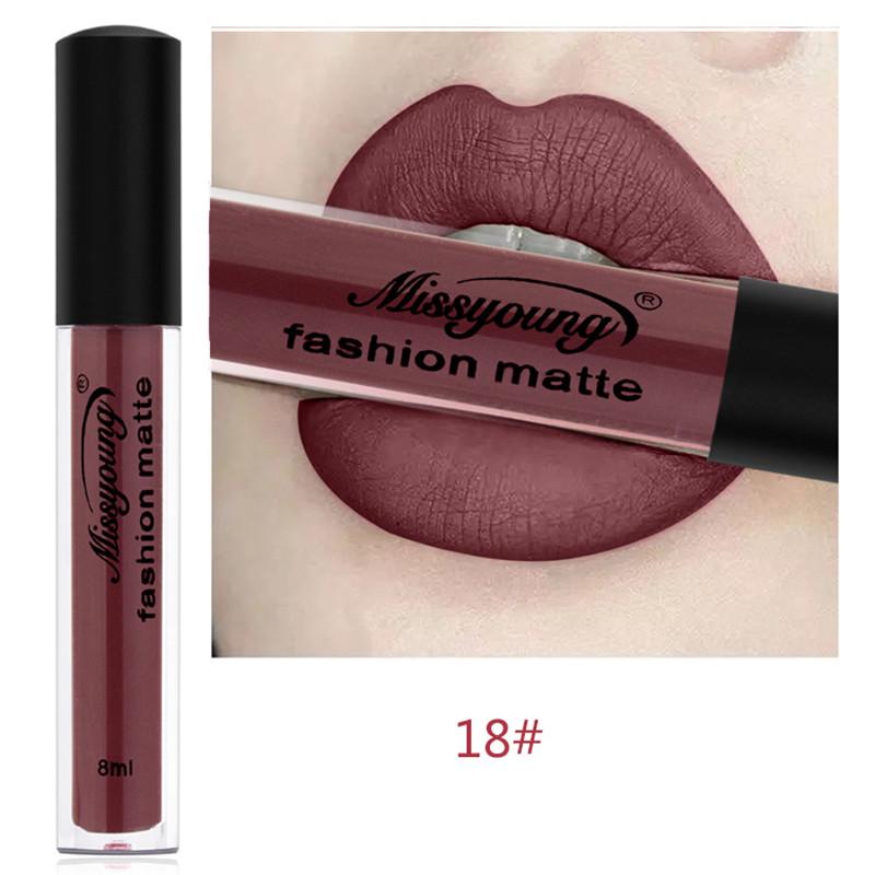Губная помада Liquid Lip Beauty Makeup Matte Long Lasting 18 цветов