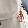 Skeleton Man Keychain Pendant 3D Printed Lightweight Jointed Key Holder Portable Car Key Toy Bag Accessory