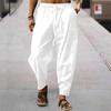Europe and the United States Summer Men's Hip-hop Breathable Linen Loose Casual Sports Trousers
