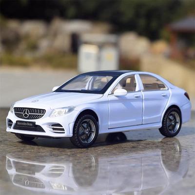 Mercedes Benz C260L Симуляция Литые и Игрушечные Транспортные Средства Звуки и Свет Машина с Откатом 1:32 Подарки из сплава для детей