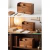 Desk Organizer with Drawer Vintage Mail Multi-Compartment