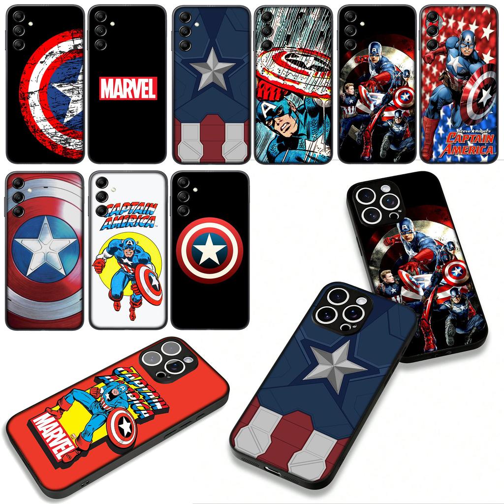 Marvel Captain America Shield Cover Phone Case for Xiaomi Redmi Note 14 12 13 ProPlus A4 A3 Pro Plus 12C 13C 14C 5G