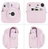 Rieibi instax mini 12 Fujifilm instax mini 12 instax mini 12 защитный instax mini 12 хранение PU магнитный плечевой ремень легко полный стильный чехол,