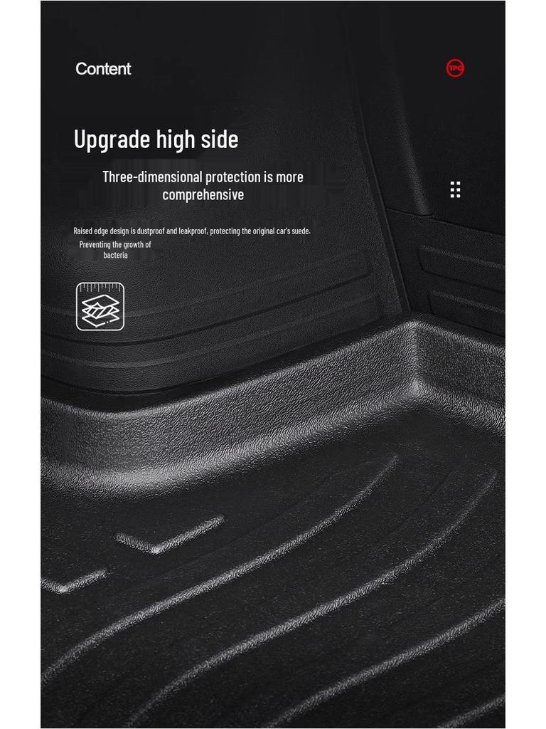 Jetta VS8 TPE Waterproof Trunk Mat - Car Interior Accessory