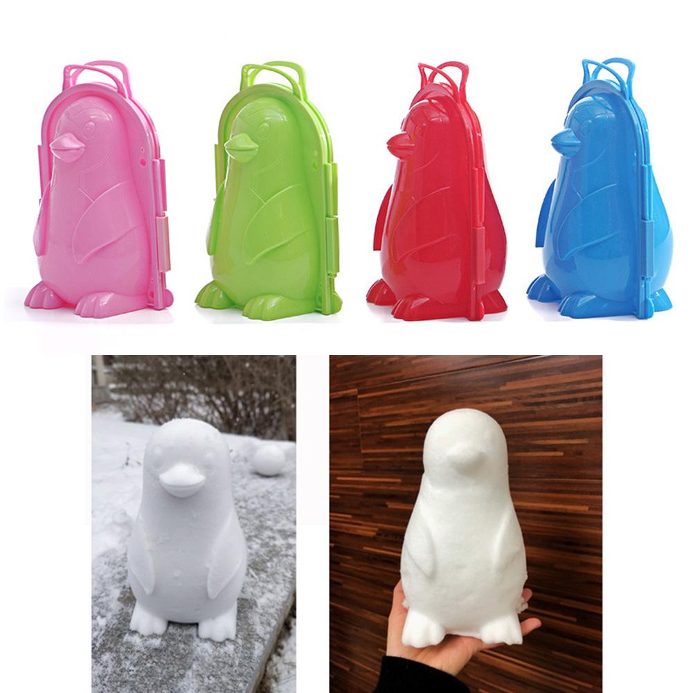 Winter Outdoor Snow Lovely Penguin Shape Playing Mold Tool Children Toy